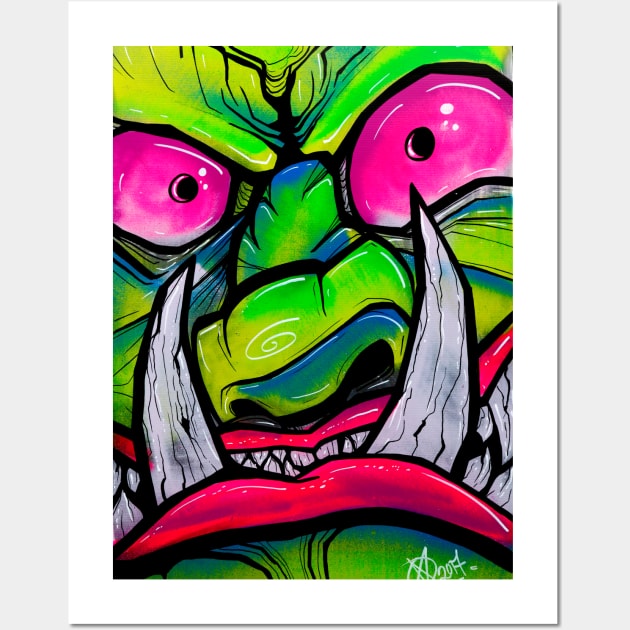 monster graff Wall Art by trainwreck911